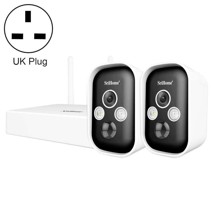 SriHome SH033 3.0 Million Pixels FHD Low Power Consumption Wireless Home Security Camera System