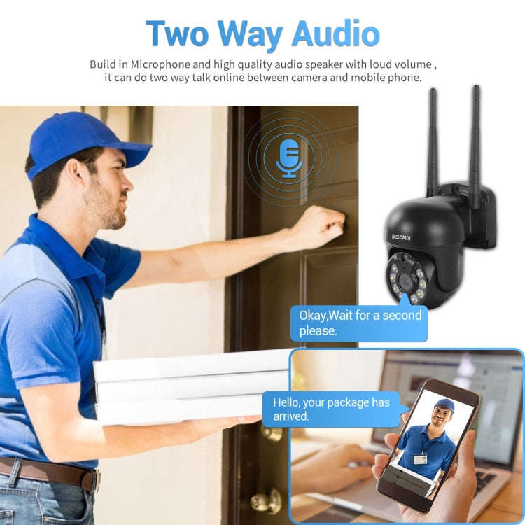 ESCAM WNK618 3.0 Million Pixels 8-channel Wireless Dome Camera HD NVR Security System, Support Mo...