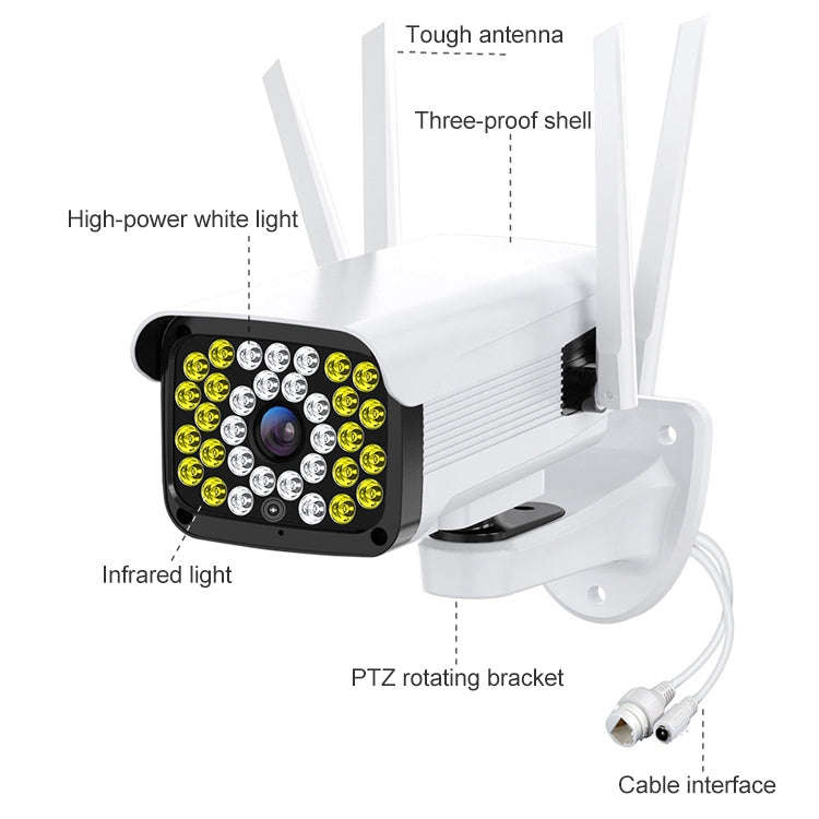 Difang DF-36Q Outdoor HD Surveillance IP Camera, Support Voice Intercom & Night Vision & Human Fi...