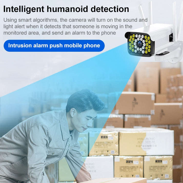 Difang DF-36Q Outdoor HD Surveillance IP Camera, Support Voice Intercom & Night Vision & Human Fi...