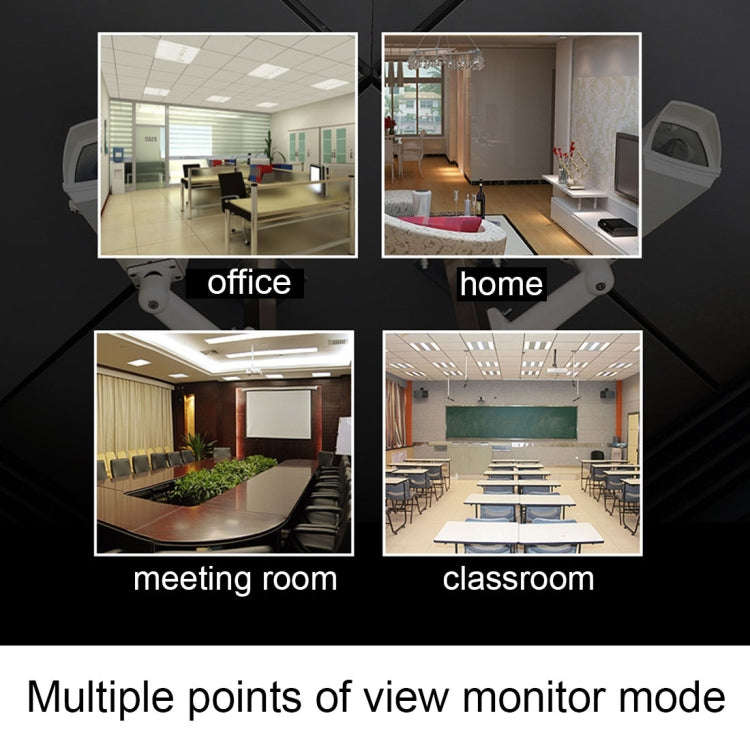 V380 HD 1280 x 720P 1.0MP 360 Degrees Rotatable IP Camera Wireless WiFi Smart Security Camera, Su...