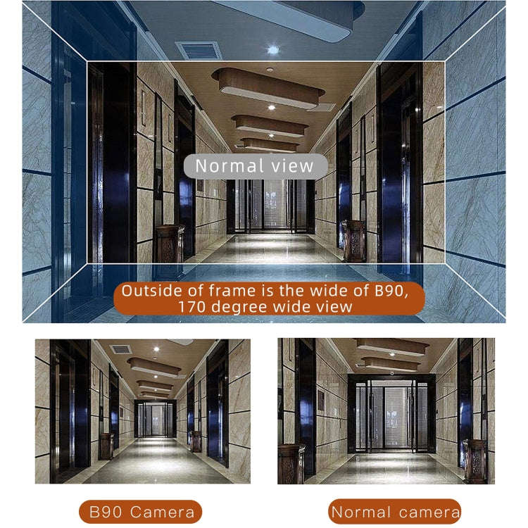 B90 Low-power Battery Surveillance Camera, Support Two-way Intercom, TF Card, PIR Human Body Indu...