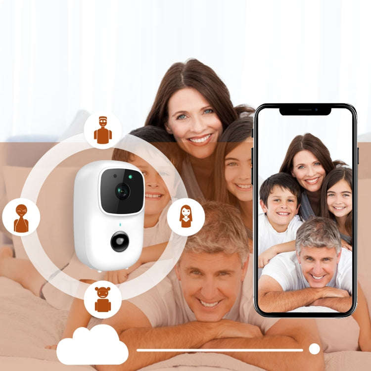 B90 Low-power Battery Surveillance Camera, Support Two-way Intercom, TF Card, PIR Human Body Indu...