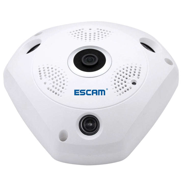 ESCAM Shark QP180 960P 360 Degrees Fisheye Lens 1.3MP WiFi IP Camera, Support Motion Detection / ...