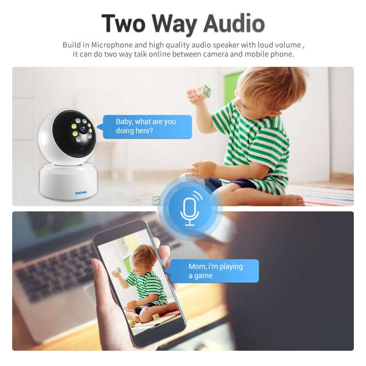 ESCAM PT200 HD 1080P Dual-band WiFi IP Camera, Support Night Vision / Motion Detection / Auto Tra...