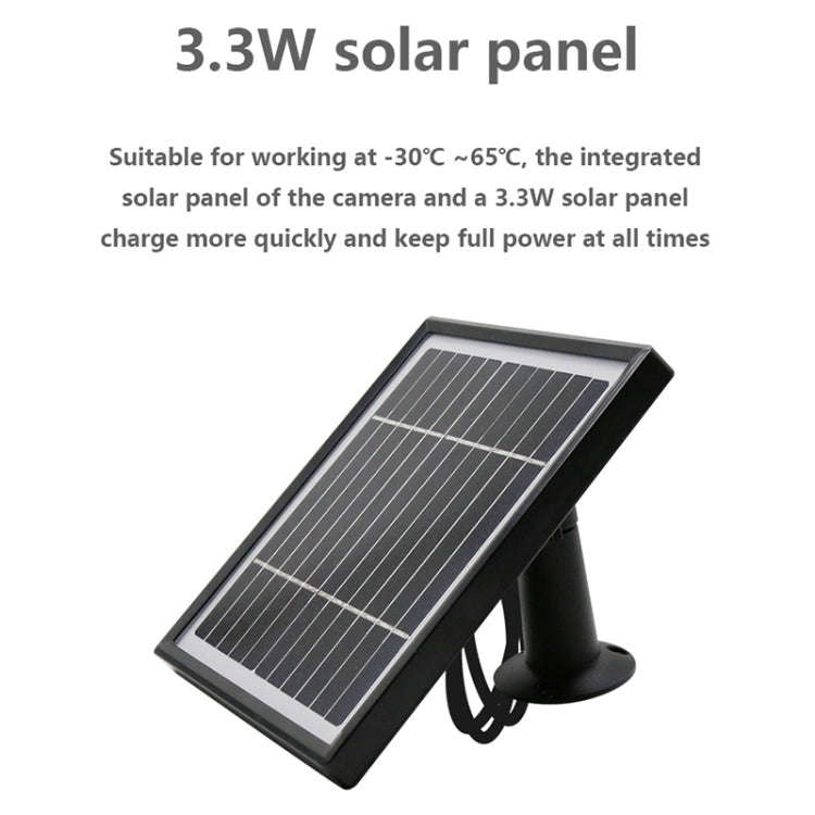 VESAFE Y4P Outdoor HD 1080P Solar Power Security IP Camera, Support Motion Detection & PIR Wake u...