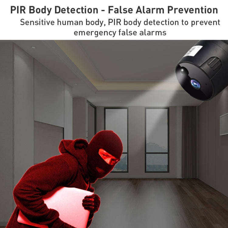 GH6 WiFi Smart Surveillance Camera, Support Night Vision / Two-way Audio(Black)