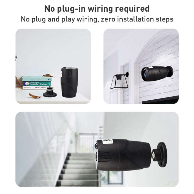 GH6 WiFi Smart Surveillance Camera, Support Night Vision / Two-way Audio(Black)