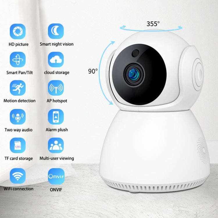 YT24 V380 1.0MP Pan-tilt IP Camera WiFi Smart Security Camera, Support TF Card / Two-way Audio / ...