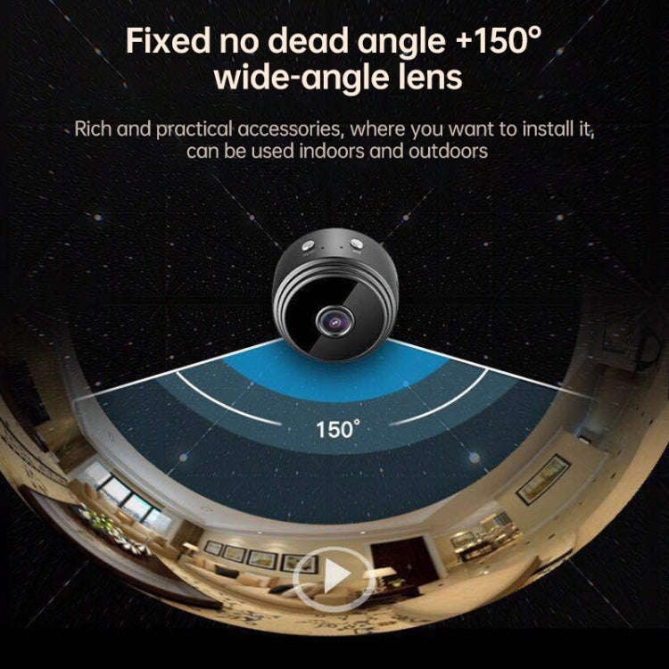 A9 1080P WiFi Wireless Network Camera Wide-angle Recorder (Black)