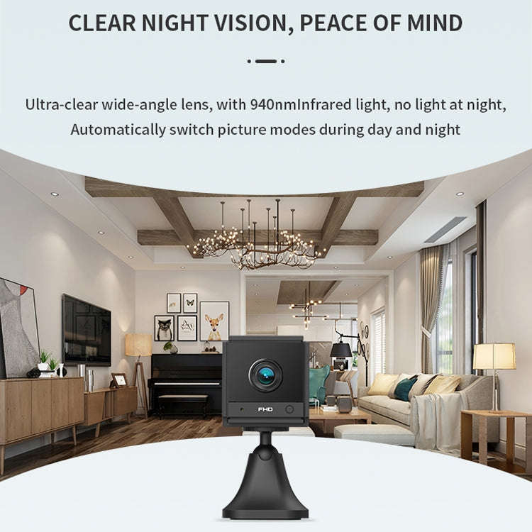 CAMSOY S20 1080P WiFi Wireless Network Action Camera Wide-angle Recorder with Mount (Black)
