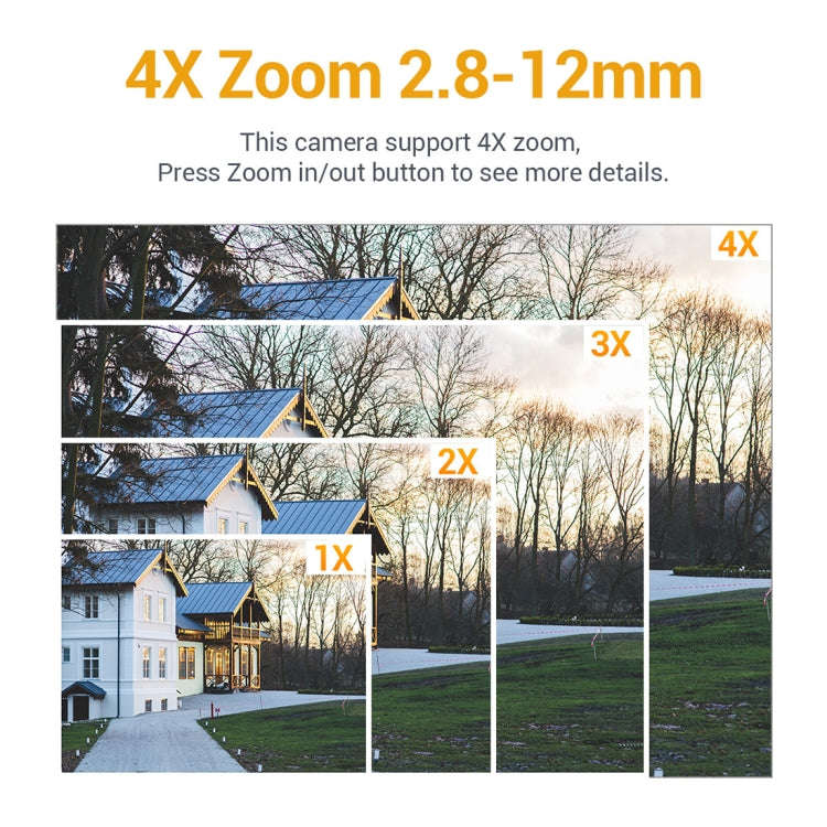 ESCAM Q5068 H.265 5MP Pan / Tilt / 4X Zoom WiFi Waterproof IP Camera, Support ONVIF Two Way Talk ...