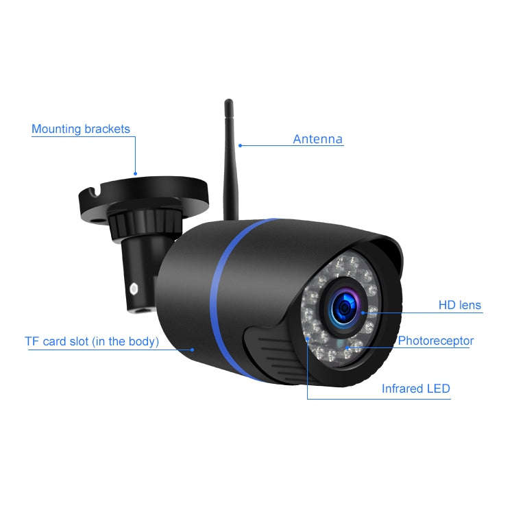 Q4 2.0 Million Pixels 1080P HD Wireless IP Camera, Support Motion Detection & Two-way Audio & Inf...