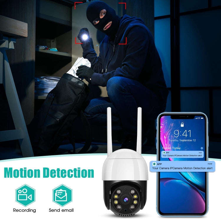 QX29 3.0MP HD WiFi IP Camera, Support Night Vision & Motion Detection & Two Way Audio & TF Card, ...