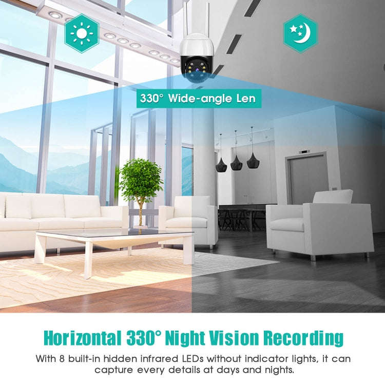 QX29 3.0MP HD WiFi IP Camera, Support Night Vision & Motion Detection & Two Way Audio & TF Card, ...