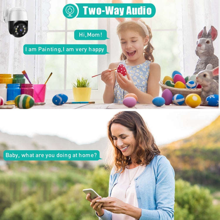QX29 3.0MP HD WiFi IP Camera, Support Night Vision & Motion Detection & Two Way Audio & TF Card, ...