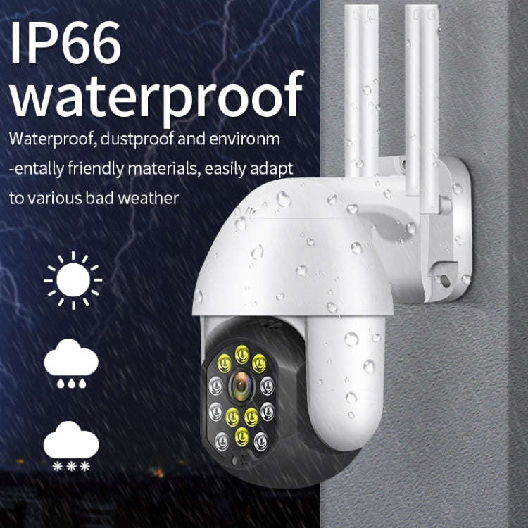 QX41 1080P 2.0MP Dual Lens IP66 Waterproof Panoramic PTZ WIFI Camera, Support Day and Night Full ...