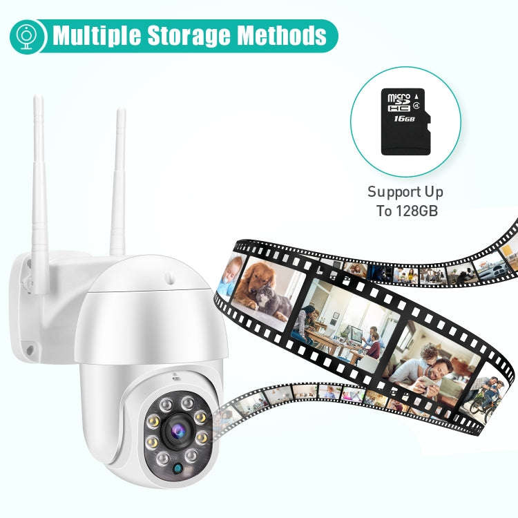 QX43-2 1080P 2.0MP Lens IP66 Waterproof PTZ Rotating WIFI Camera, Support Infrared Night Vision &...
