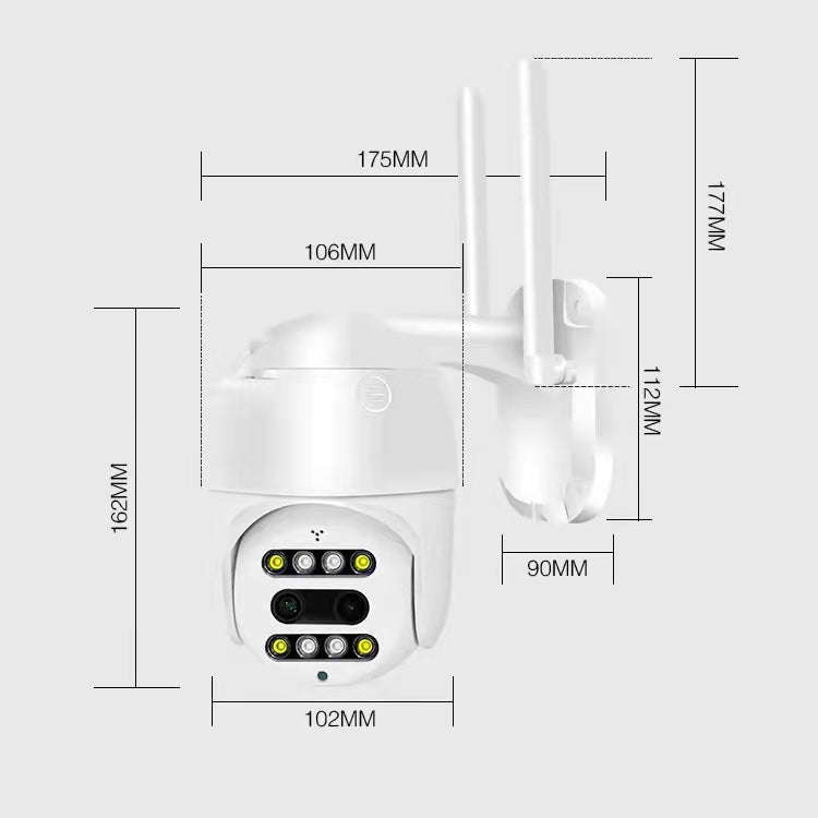 QX48 Pixels 1080P HD Wireless IP Camera, Support Motion Detection & Infrared Night Vision & TF Ca...