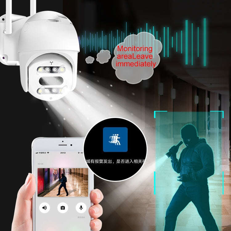 QX48 Pixels 1080P HD Wireless IP Camera, Support Motion Detection & Infrared Night Vision & TF Ca...