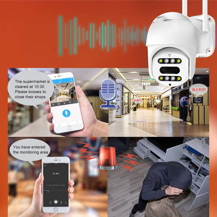 QX48 Pixels 1080P HD Wireless IP Camera, Support Motion Detection & Infrared Night Vision & TF Ca...