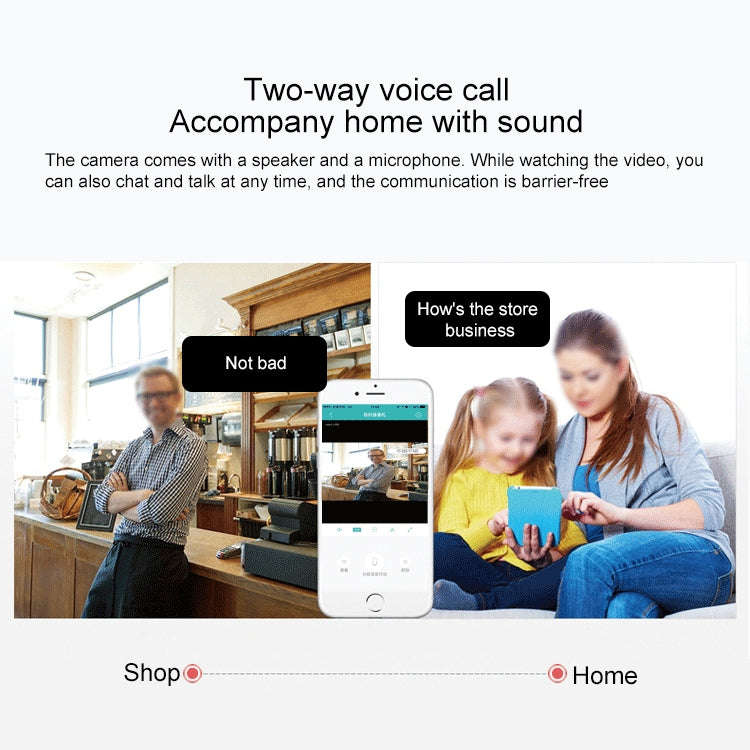 YT46 HD Wireless Indoor Network Shaking Head Camera, Support Motion Detection & Infrared Night Vi...