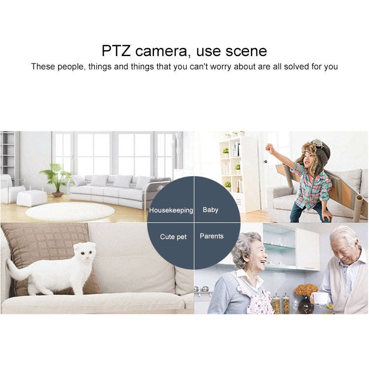 YT46 HD Wireless Indoor Network Shaking Head Camera, Support Motion Detection & Infrared Night Vi...