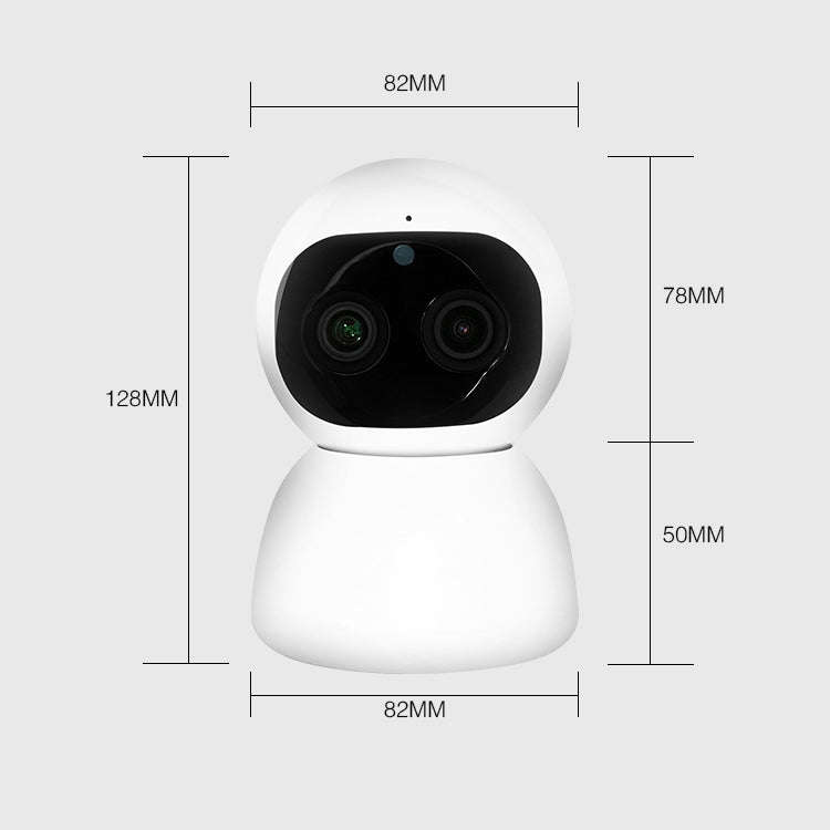 YT48 HD Wireless Indoor Network Shaking Head Binocular Camera, Support Motion Detection & Infrare...