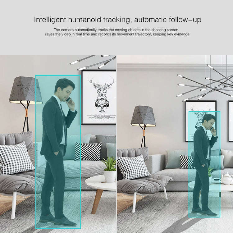 YT48 HD Wireless Indoor Network Shaking Head Binocular Camera, Support Motion Detection & Infrare...