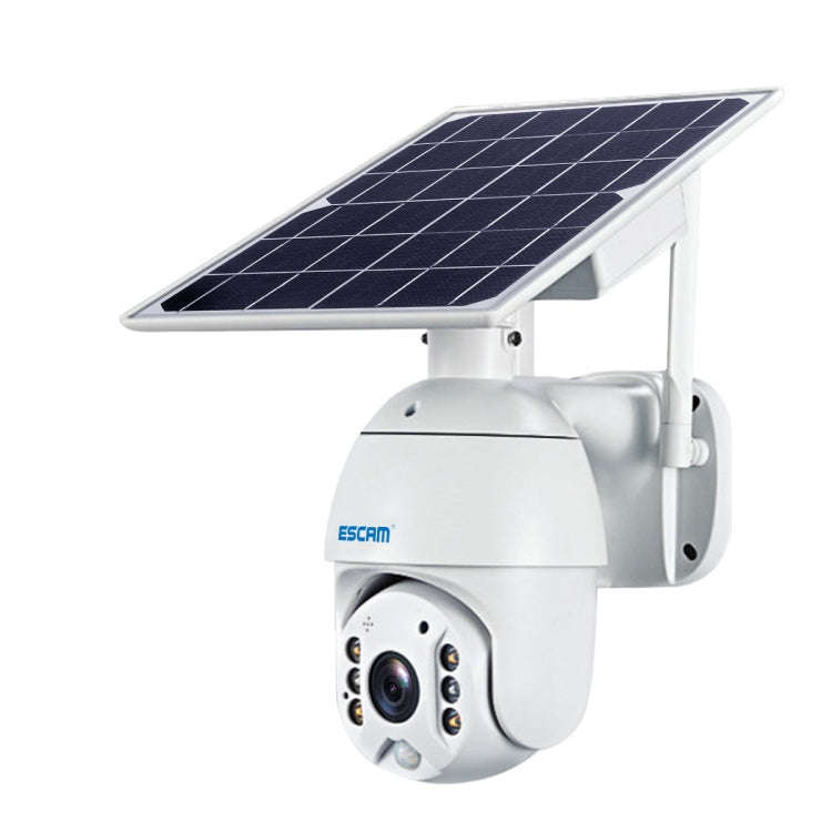 ESCAM QF480 EU Version HD 1080P IP66 Waterproof 4G Solar Panel PT IP Camera with Battery, Support...