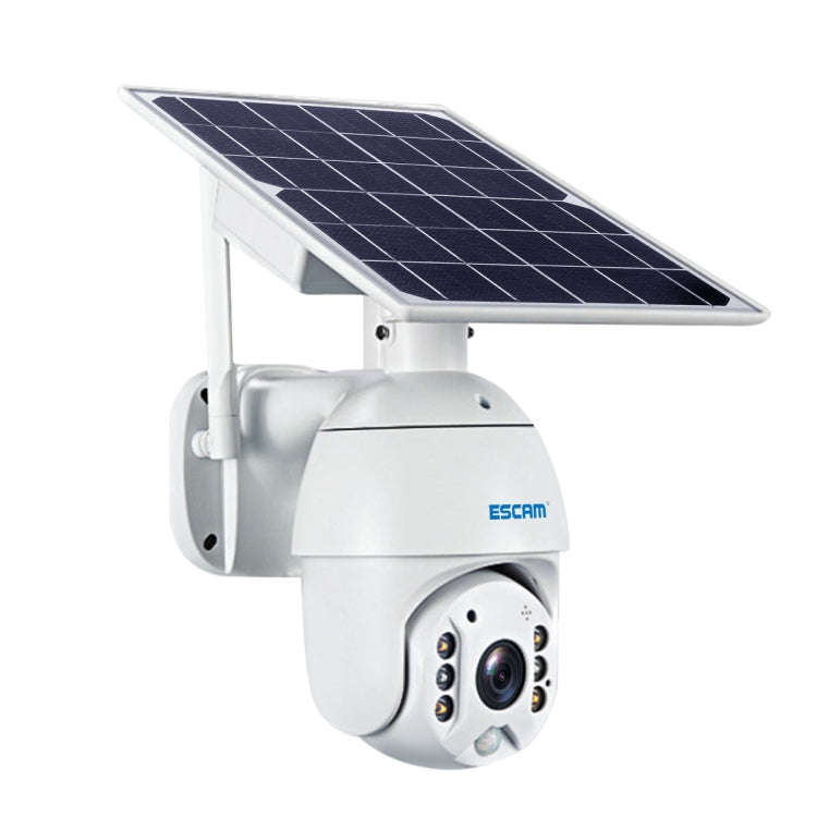 ESCAM QF480 EU Version HD 1080P IP66 Waterproof 4G Solar Panel PT IP Camera with Battery, Support...