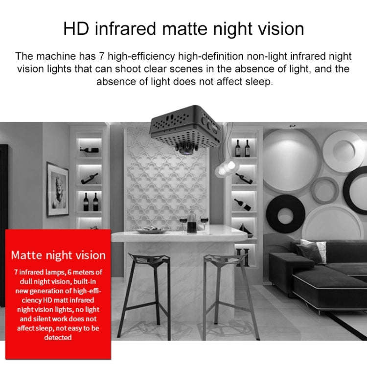 W18 1080P HD WiFi Smart Mini Security Camera, Support 155 Degrees Wide Angle & Motion Detection &...