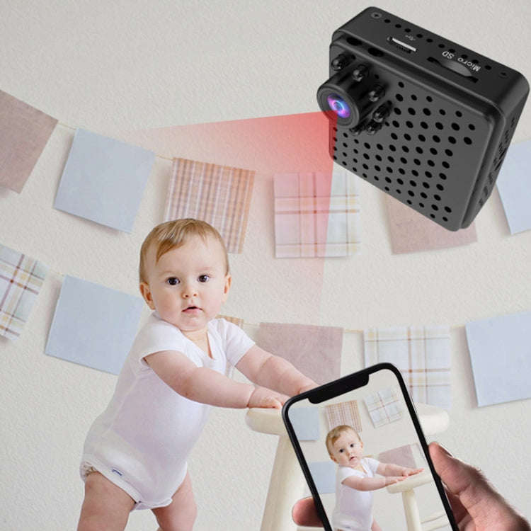 W18 1080P HD WiFi Smart Mini Security Camera, Support 155 Degrees Wide Angle & Motion Detection &...