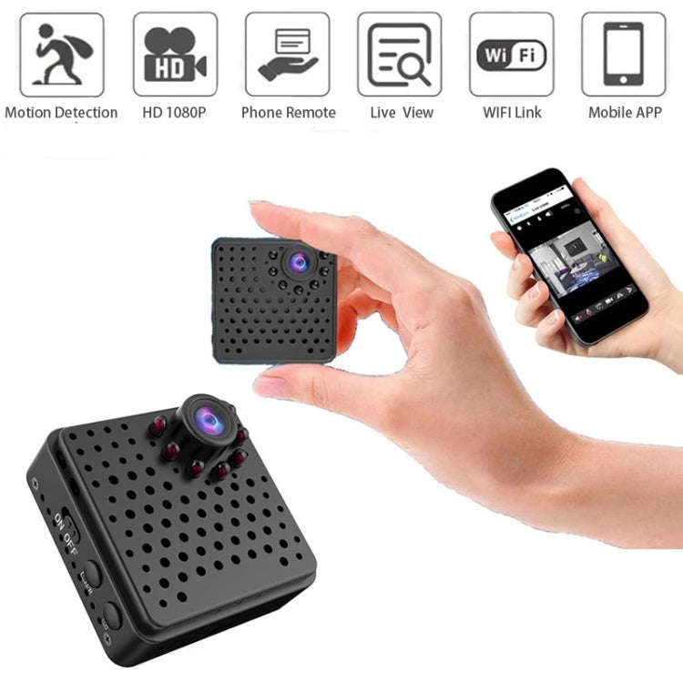 W18 1080P HD WiFi Smart Mini Security Camera, Support 155 Degrees Wide Angle & Motion Detection &...