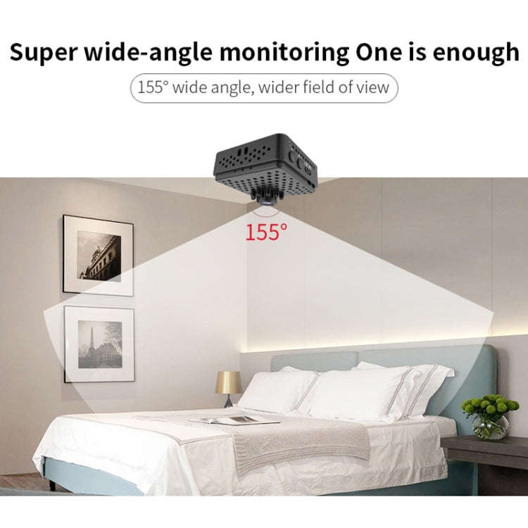W18 1080P HD WiFi Smart Mini Security Camera, Support 155 Degrees Wide Angle & Motion Detection &...