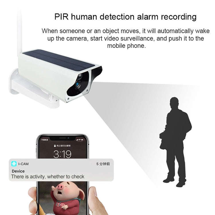 T1-2 2 Megapixel WiFi Version IP67 Waterproof Solar HD Monitor Camera without Battery & Memory, S...
