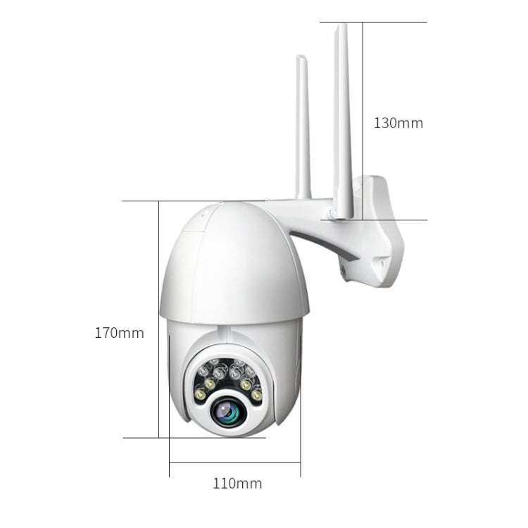 Q10 Outdoor Mobile Phone Remotely Rotate Wireless WiFi 10 Lights IR Night Vision HD Camera, Suppo...