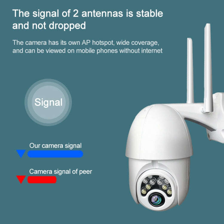 Q10 Outdoor Mobile Phone Remotely Rotate Wireless WiFi 10 Lights IR Night Vision HD Camera, Suppo...