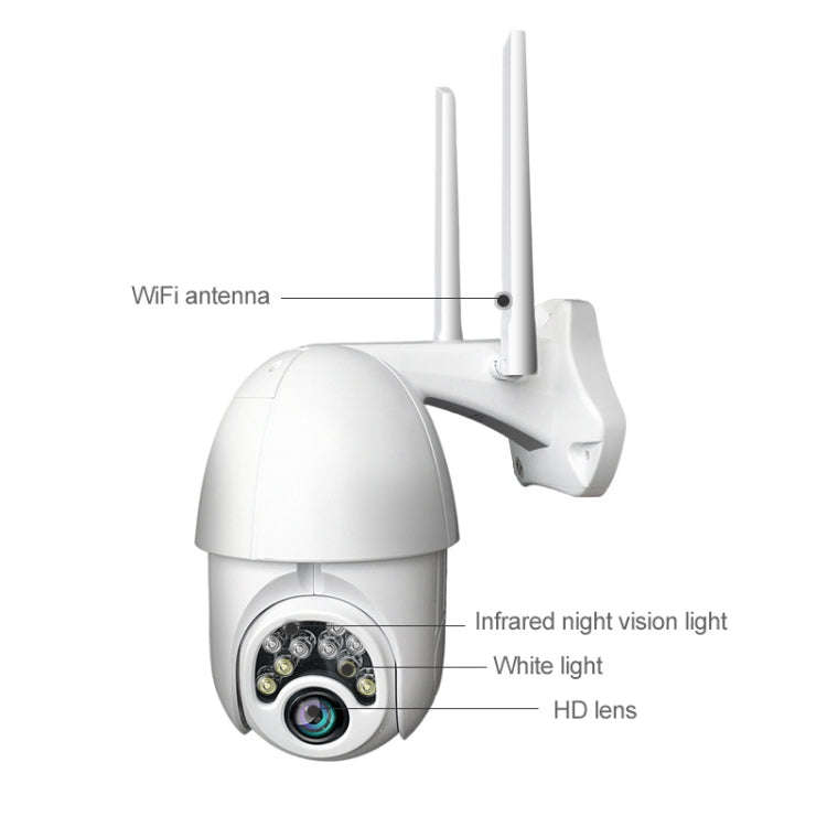 Q10 Outdoor Mobile Phone Remotely Rotate Wireless WiFi 10 Lights IR Night Vision HD Camera, Suppo...