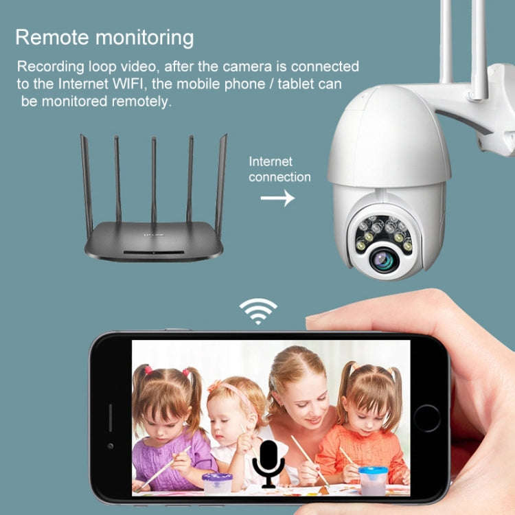 Q10 Outdoor Mobile Phone Remotely Rotate Wireless WiFi 10 Lights IR Night Vision HD Camera, Suppo...