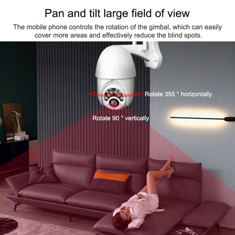 Q10 Outdoor Mobile Phone Remotely Rotate Wireless WiFi 10 Lights IR Night Vision HD Camera, Suppo...