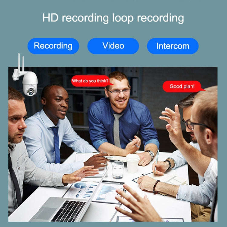 Q10 Outdoor Mobile Phone Remotely Rotate Wireless WiFi 10 Lights IR Night Vision HD Camera, Suppo...