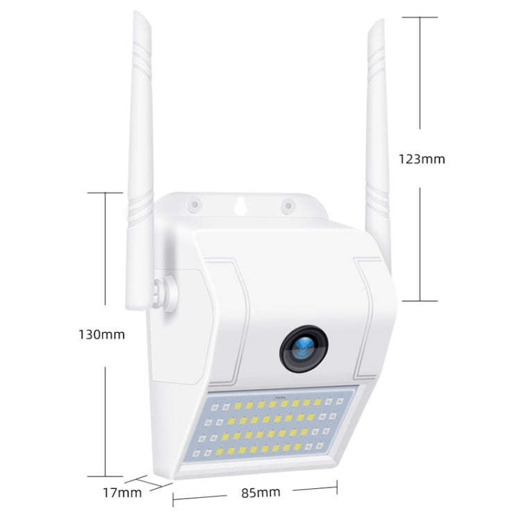 DP11 2 Megapixel IP66 Waterproof Wall Light Wireless IP Camera, Support Multiple Night Vision & M...