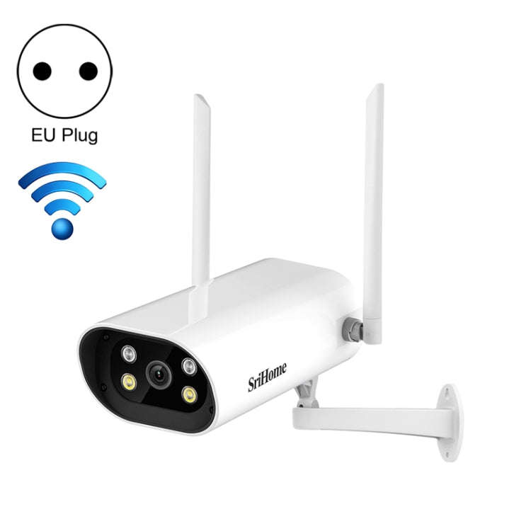 SriHome SH037 4.0 Million Pixel 2.4G+5G WiFi Waterproof Camera, Support Two-way Voice & TF Card &...