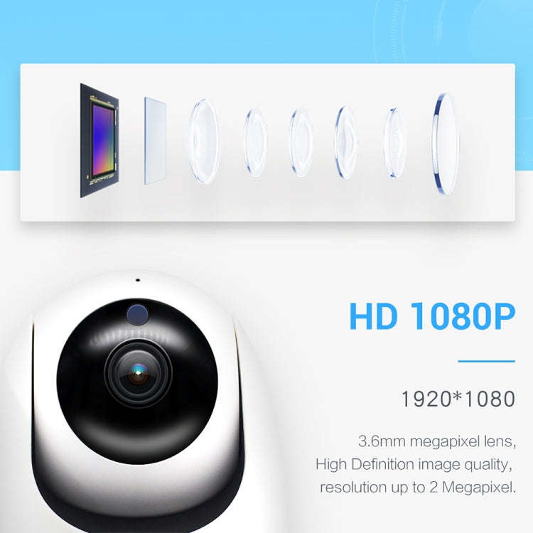 ESCAM PVR008 HD 1080P WiFi IP Camera, Support Motion Detection / Night Vision, IR Distance: 10m, ...