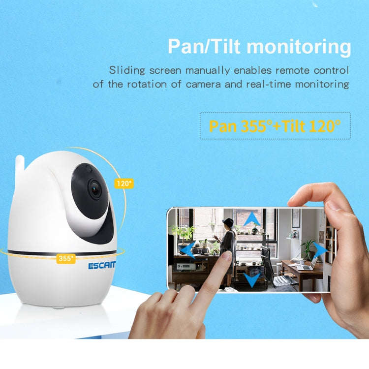 ESCAM PVR008 HD 1080P WiFi IP Camera, Support Motion Detection / Night Vision, IR Distance: 10m, ...