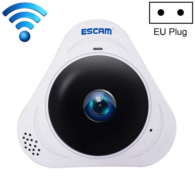 ESCAM Q8 960P 360 Degrees Fisheye Lens 1.3MP WiFi IP Camera, Support Motion Detection / Night Vis...