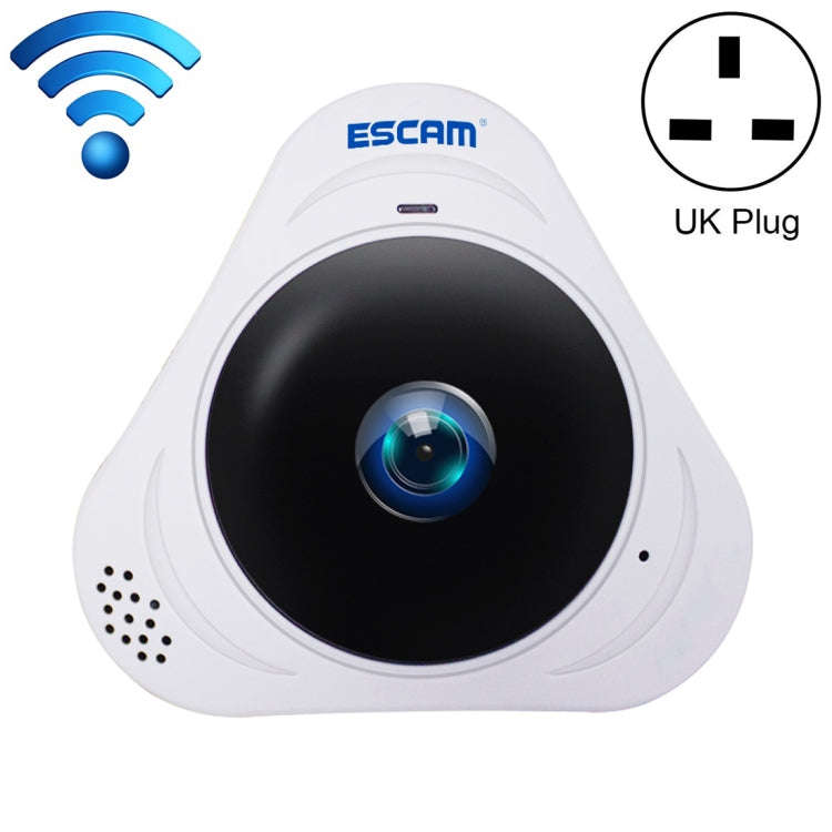 ESCAM Q8 960P 360 Degrees Fisheye Lens 1.3MP WiFi IP Camera, Support Motion Detection / Night Vis...