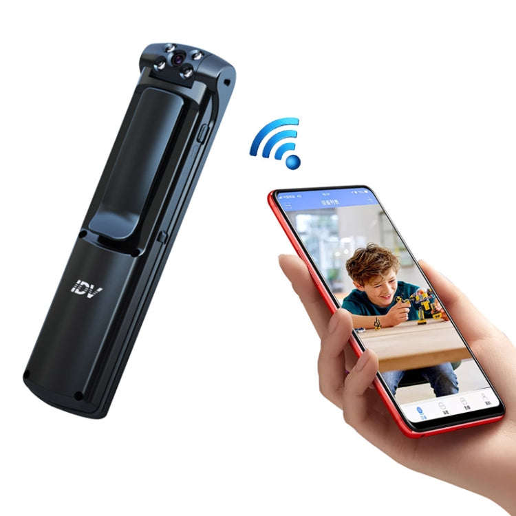 IDV-L01 1080P HD WiFi Back Clip Digital Pen Voice Recorder Mini Camera, Support IR Night Vision &...