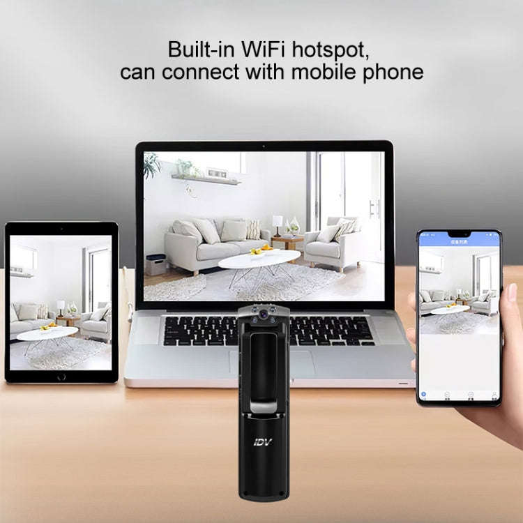 IDV-L01 1080P HD WiFi Back Clip Digital Pen Voice Recorder Mini Camera, Support IR Night Vision &...